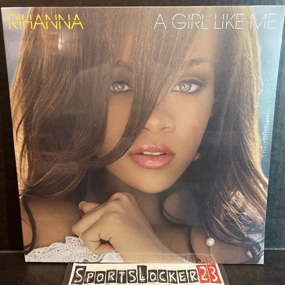 Rihanna A Girl Like Me Rih-Issue Exclusive Sea Glass Colored Vinyl 2LP - Picture 2 of 2